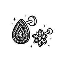 Серьги из хирургической стали