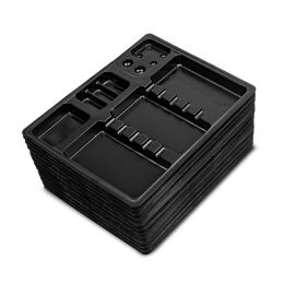 Plastikowa tacka - 100 szt. (czarna)