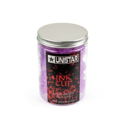 Kubeczki silikonowe Unistar z podstawką 13mm Purple - 100 szt