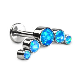 LABRET CLUSTER - Niebieski opal