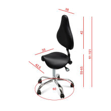 BEAD PRO - Taboret obrotowy Premium Black - 2