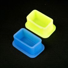 Kubeczki silikonowe RECTANGLE w Słoiku - 80pcs - 3