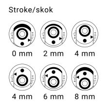 Mimośród regulowany 0-8mm /Otwór 1.5mm - 3