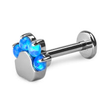 LABRET ŁAPKA - Niebieski opal - 2