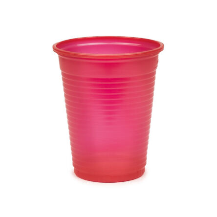 Jednorazowe kubki na wodę 100 szt. - 180 ml Czerwone
