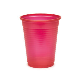 Jednorazowe kubki na wodę 100 szt. - 180 ml Czerwone