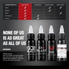 Xtreme Ink - farba do tatuażu - Extra Black - 30ML - 2