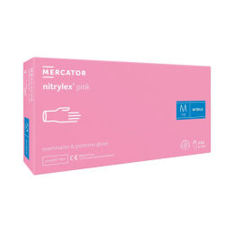 Rękawiczki - NITRYLEX PINK 100szt - M