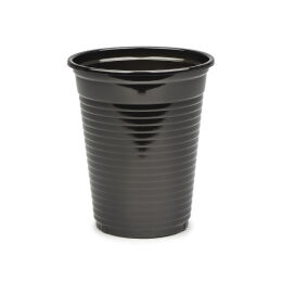 Jednorazowe kubki na wodę 100 szt. - 180 ml Czarne