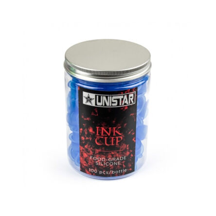 Kubeczki silikonowe Unistar z podstawką 13mm Dark Blue - 100 szt