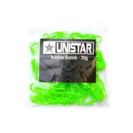 Gumki przytrzymujące drut Zielone UNISTAR /100 szt./ 20 g