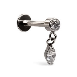 LABRET Z WISZĄCĄ ŁEZKĄ