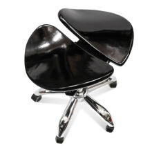 TIDE PRO - Taboret obrotowy Premium Black - 3