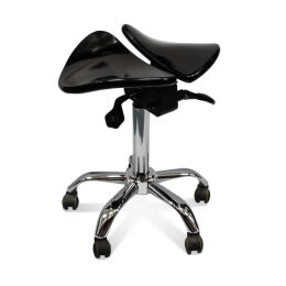 TIDE PRO - Taboret obrotowy Premium Black