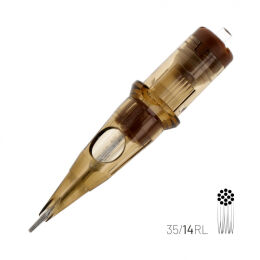 KWADRON Cartridge System - 14 RLMT - Round Liner - Medium Taper 0.35mm