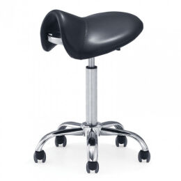 WAVE Black taboret obrotowy