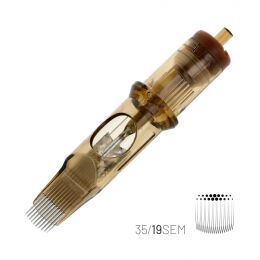 KWADRON Cartridge System - 19 SEMMT - Soft Edge Magnum - Medium Taper 0.35mm