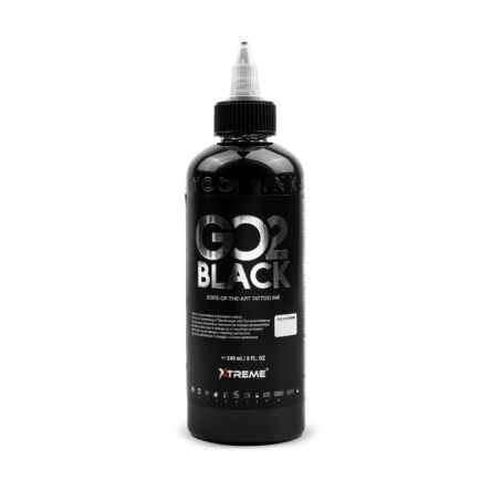 Xtreme Ink - farba do tatuażu - Go2 black - 240ML