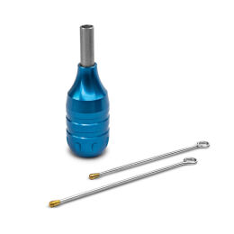 Rura do cartridgy BULLET Ø 25 mm + 2 popychacze Niebieska