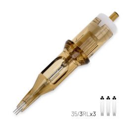 KWADRON CARTRIDGE SYSTEM - 3RLLTx3 WHIP SHADING 0.35 mm