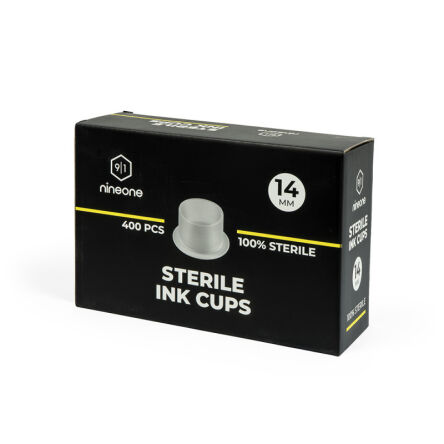 Nineone Sterile Ink Cups 14mm - 400 szt