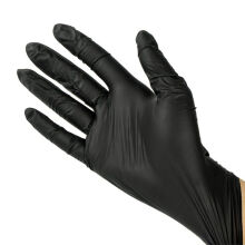 Rękawiczki nitrylowe Nitryle Saferly Black - 100 szt. Rozmiar L - 3