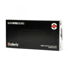 Rękawiczki nitrylowe Nitryle Saferly Black - 100 szt. Rozmiar S