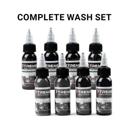 Xtreme Ink - Complete Wash Set - 8x30ml (Reach Compliant)
