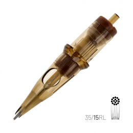 KWADRON Cartridge System - 15 RLMT - Round Liner - Medium Taper 0.35mm