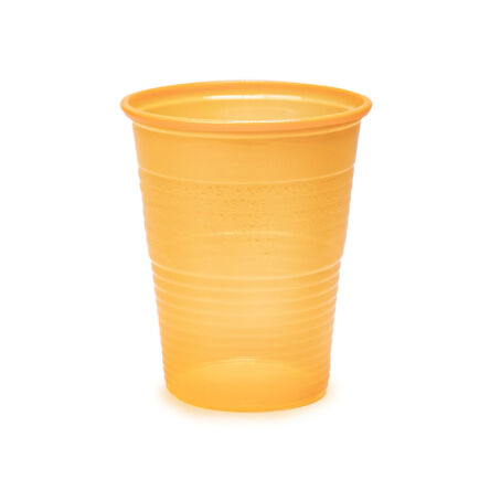 Jednorazowe kubki na wodę 100 szt. - 180 ml Pomarańczowe