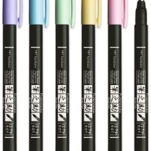 TOMBOW - flamaster pędzelkowy pastel do czarnych kartek SOFT PINK - 4