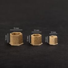 Biodegradable Ink Hexagon Cups 12mm -  BOX 200szt - 3