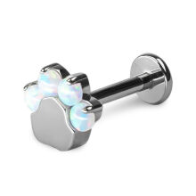 LABRET ŁAPKA - Biały opal - 2