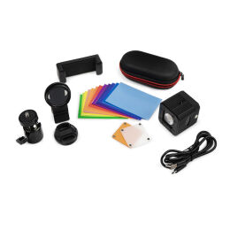Lampa foto z filtrami do telefonu - akumulatorowa