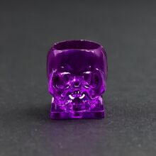 Plastikowe kubeczki na tusz - CZASZKI (12 MM) - 200 szt. Fioletowe - 4